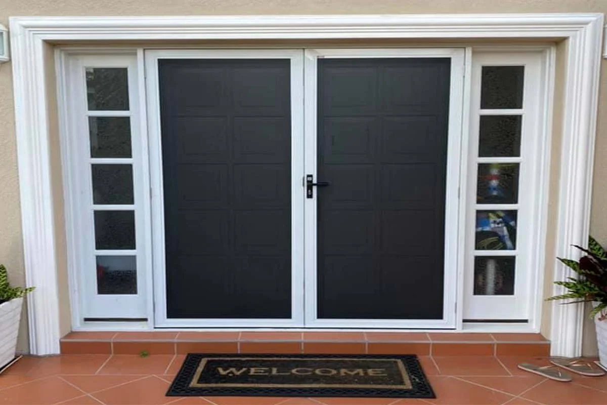 ForceField security doors as a french door set
